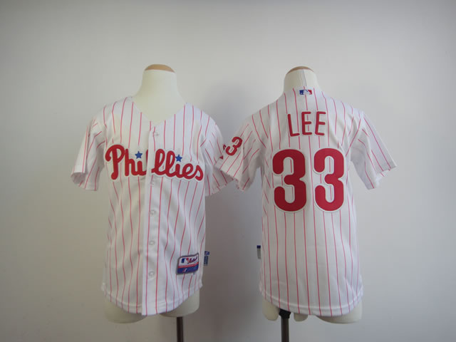 Youth Philadelphia Phillies #33 Lee White MLB Jerseys